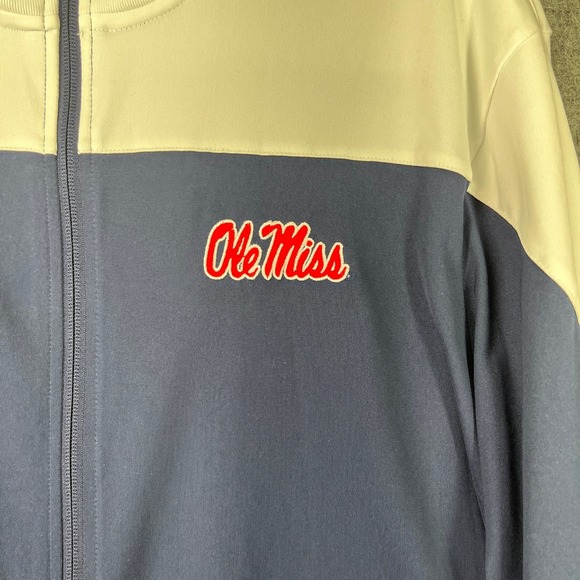 University of Mississippi Ole Miss Rebels XL Golf Team Track Jacket Alumni - Picture 4 of 11